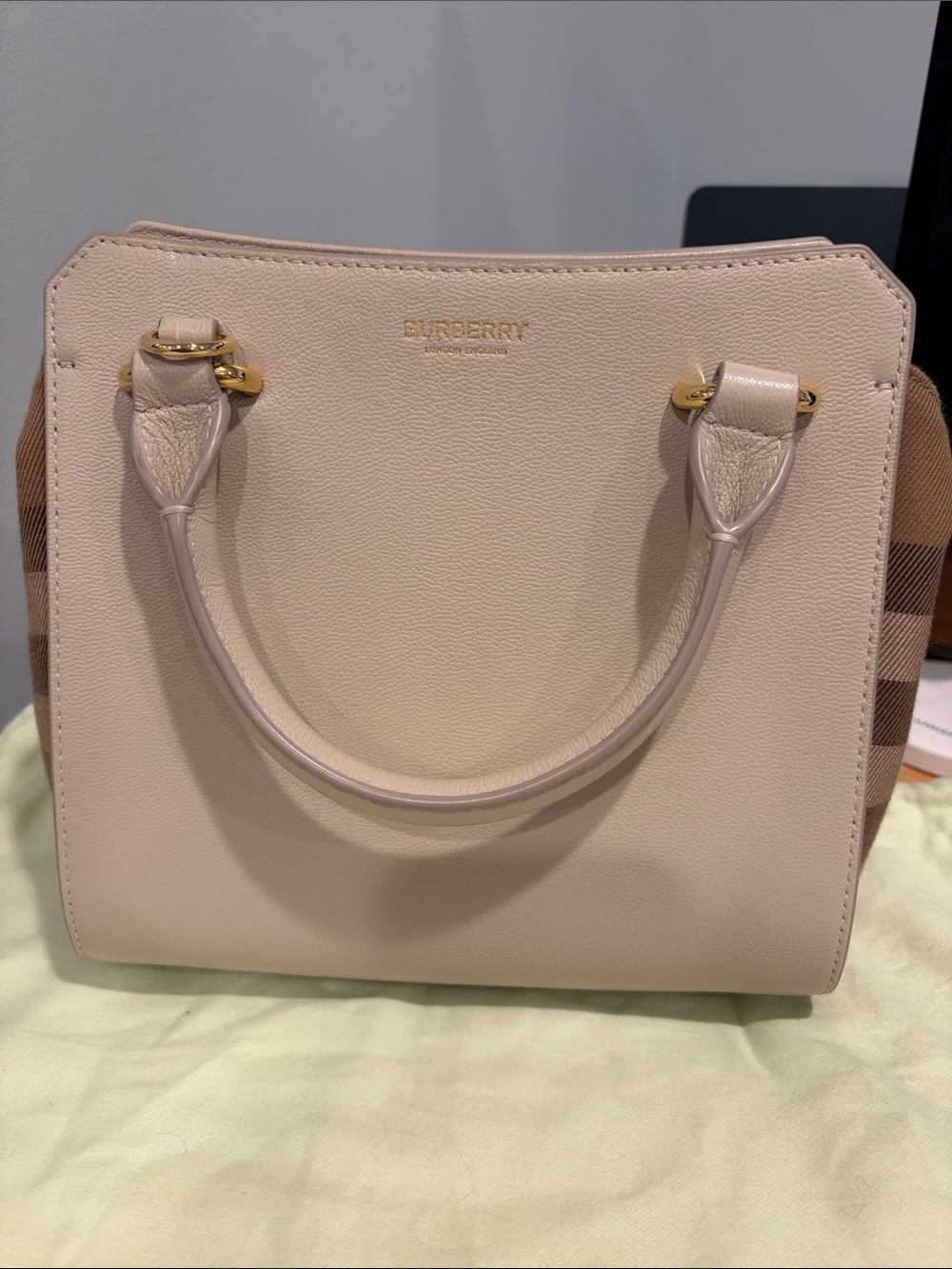 Burberry Banwell Mini Tote Bag - Limestone - Picture 2 of 13